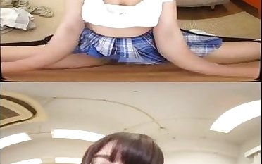 Nipponese nasty floosie VR diverting sex video