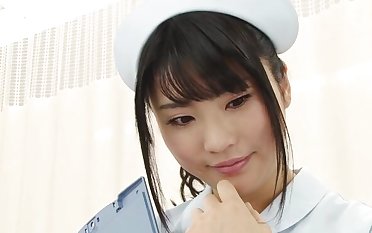Japanese nurse drops her uniform with reference to ride a hard dick on a difficulty bed